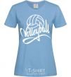 Женская футболка Volleyball print Голубой фото