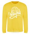 Sweatshirt Volleyball print yellow фото