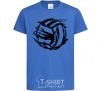 Kids T-shirt Ball strokes royal-blue фото