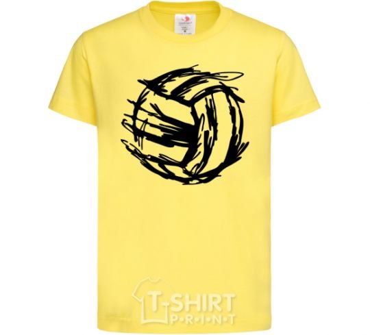 Kids T-shirt Ball strokes cornsilk фото