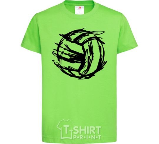 Kids T-shirt Ball strokes orchid-green фото