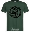 Men's T-Shirt Ball strokes bottle-green фото