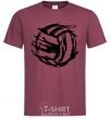 Men's T-Shirt Ball strokes burgundy фото