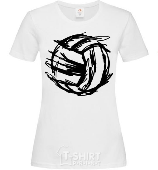 Women's T-shirt Ball strokes White фото