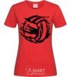 Women's T-shirt Ball strokes red фото