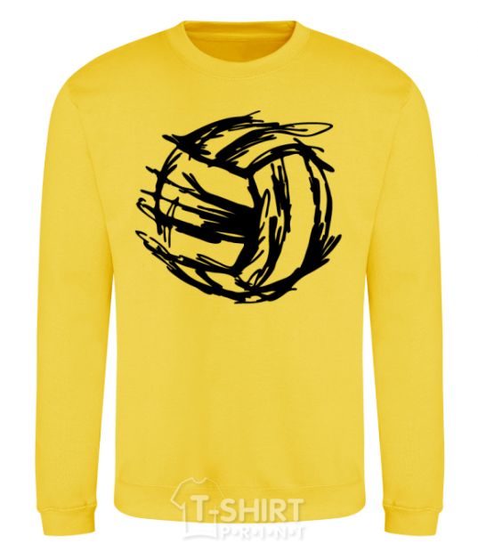 Sweatshirt Ball strokes yellow фото