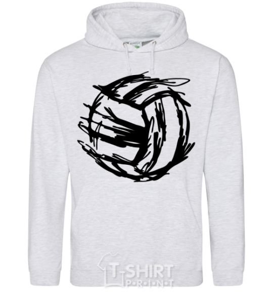 Men`s hoodie Ball strokes sport-grey фото