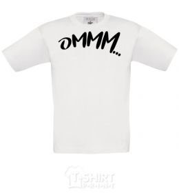 Kids T-shirt Ommm White фото