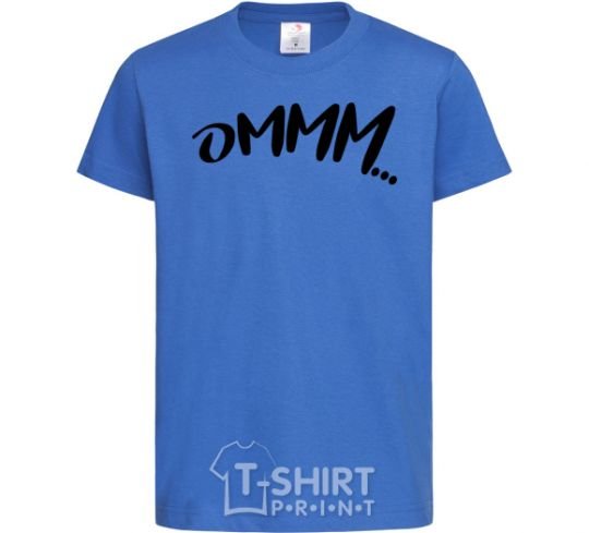 Kids T-shirt Ommm royal-blue фото