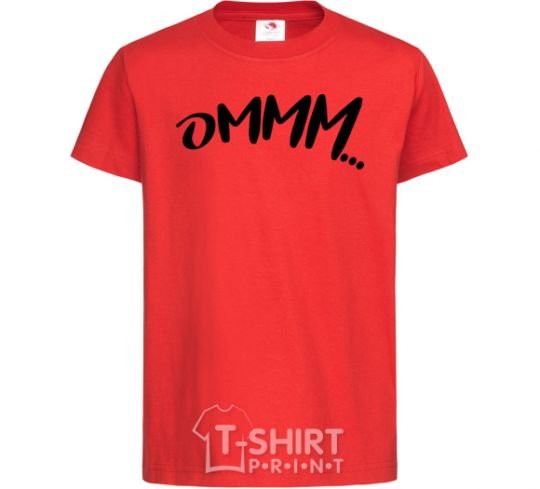 Kids T-shirt Ommm red фото
