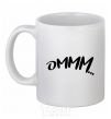 Ceramic mug Ommm White фото