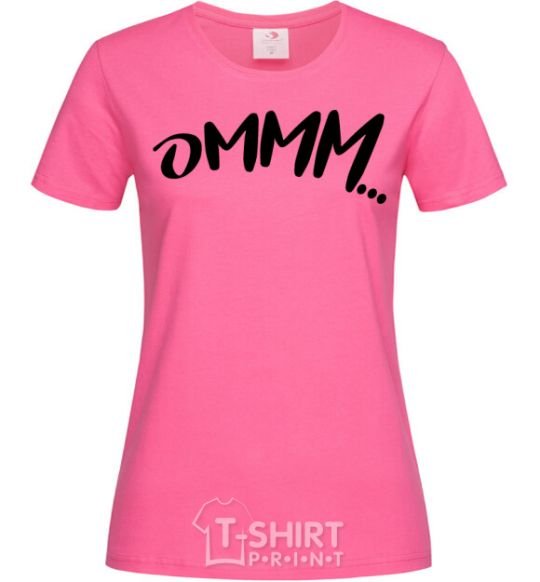 Женская футболка Ommm Ярко-розовый фото