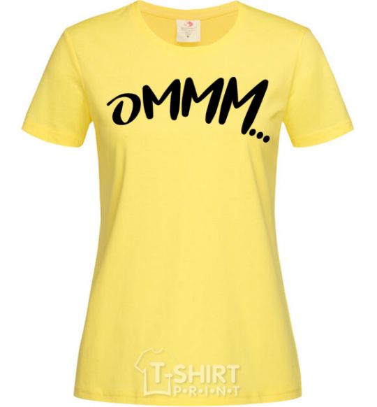 Женская футболка Ommm Лимонный фото