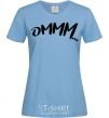 Women's T-shirt Ommm sky-blue фото