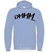Men`s hoodie Ommm sky-blue фото