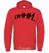 Men`s hoodie Ommm bright-red фото