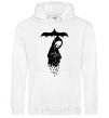 Men`s hoodie Raining death White фото