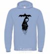 Men`s hoodie Raining death sky-blue фото