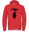 Men`s hoodie Raining death bright-red фото