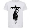 Kids T-shirt Raining death White фото