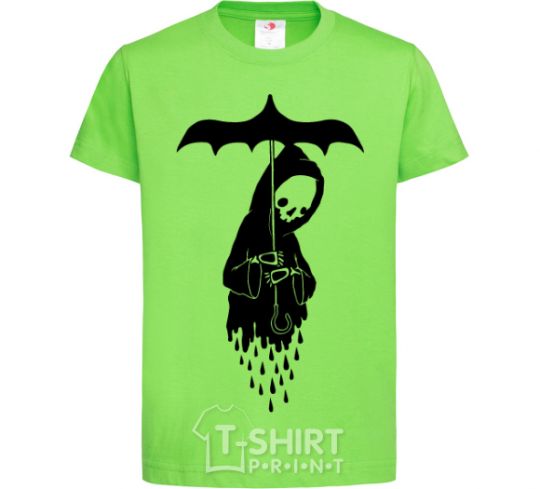 Kids T-shirt Raining death orchid-green фото