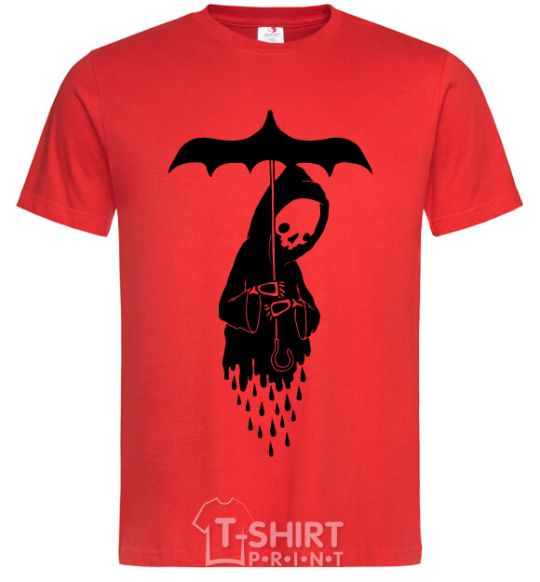 Men's T-Shirt Raining death red фото