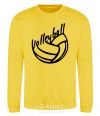 Sweatshirt Volleyball text yellow фото