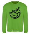 Sweatshirt Volleyball text orchid-green фото