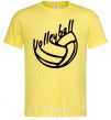 Men's T-Shirt Volleyball text cornsilk фото