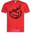 Men's T-Shirt Volleyball text red фото