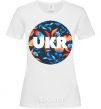 Women's T-shirt UKR круг White фото