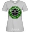 Women's T-shirt Volleyball served hot grey фото