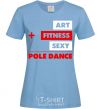 Women's T-shirt Art fitness sexy sky-blue фото