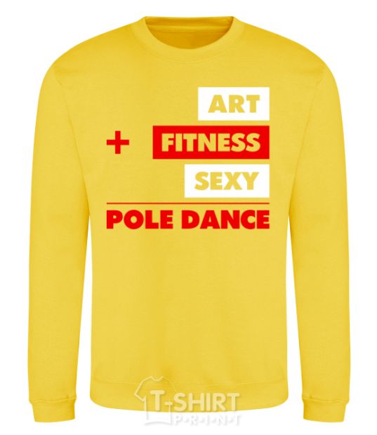 Sweatshirt Art fitness sexy yellow фото