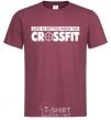 Men's T-Shirt Life is better when you crossfit burgundy фото