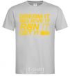 Men's T-Shirt Dream it believe it grey фото