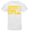 Men's T-Shirt Dream it believe it White фото