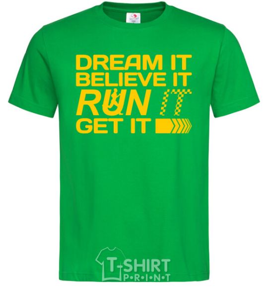 Men's T-Shirt Dream it believe it kelly-green фото