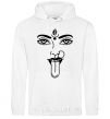 Men`s hoodie Yoga fun White фото