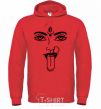 Men`s hoodie Yoga fun bright-red фото