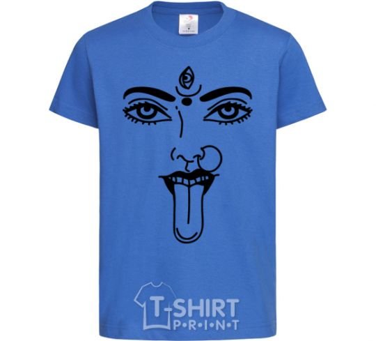 Kids T-shirt Yoga fun royal-blue фото