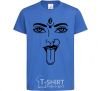 Kids T-shirt Yoga fun royal-blue фото