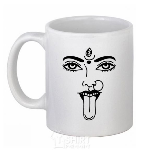 Ceramic mug Yoga fun White фото