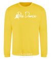 Sweatshirt Pole dance text girl yellow фото