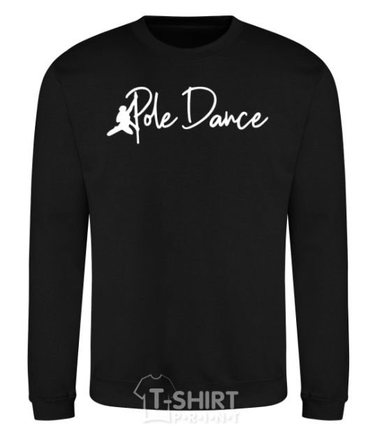 Sweatshirt Pole dance text girl black фото