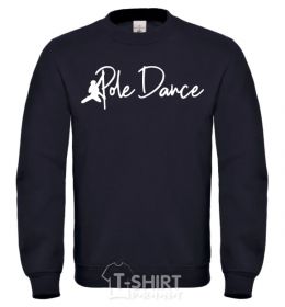 Sweatshirt Pole dance text girl black фото