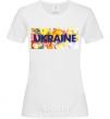 Women's T-shirt Ukraine frame White фото