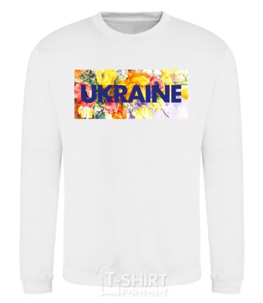 Sweatshirt Ukraine frame White фото