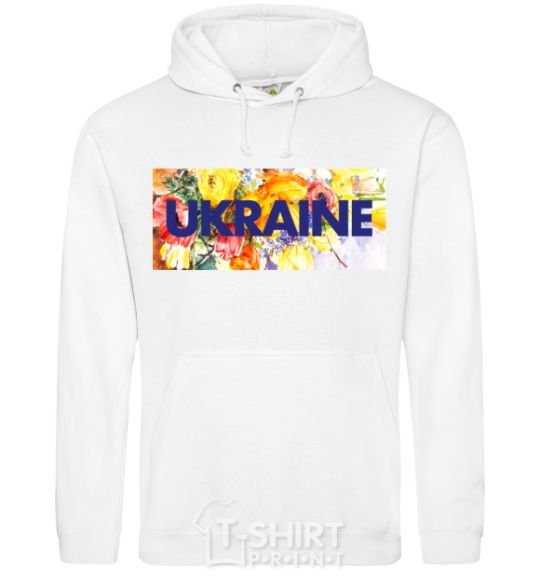 Men`s hoodie Ukraine frame White фото