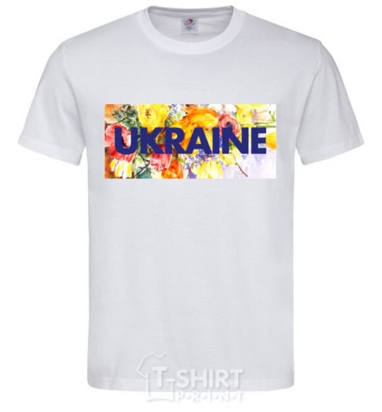 Men's T-Shirt Ukraine frame White фото